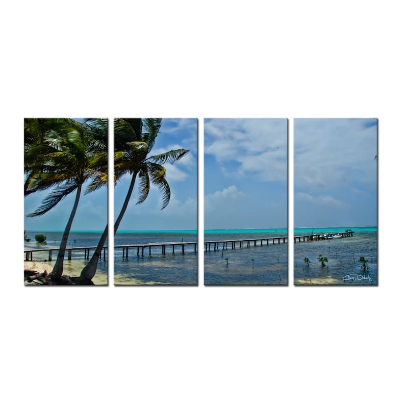 Ready2HangArt 'Maya Coast' 4-Piece Wrapped Canvas Wall Art Set