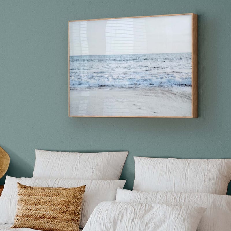 American Art Decor Rhythmic Currents Printed Glass - 30" x 20"