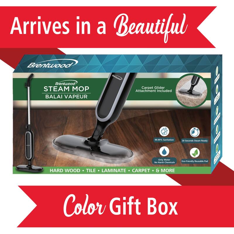 1100w Steam Mop in Midnight
