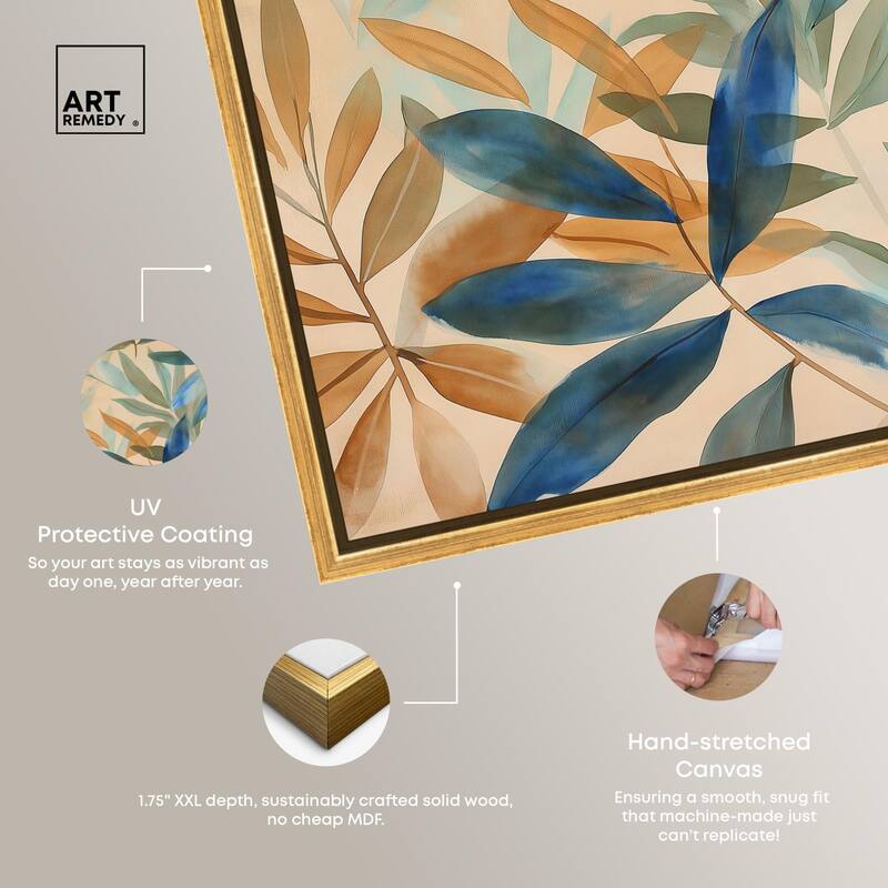 Leaf Labyrinth I Canvas by Art Remedy