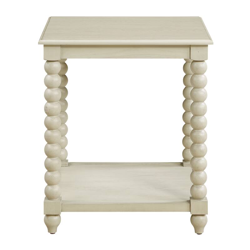Elise End Table in Black Finish