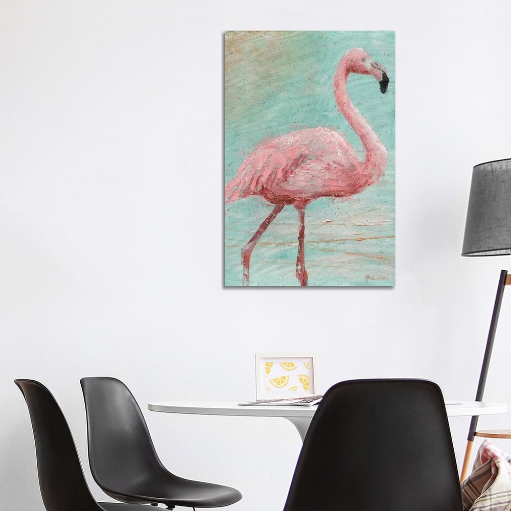 iCanvas "Pink Flamingo I" by Marie Elaine Cusson Canvas Print