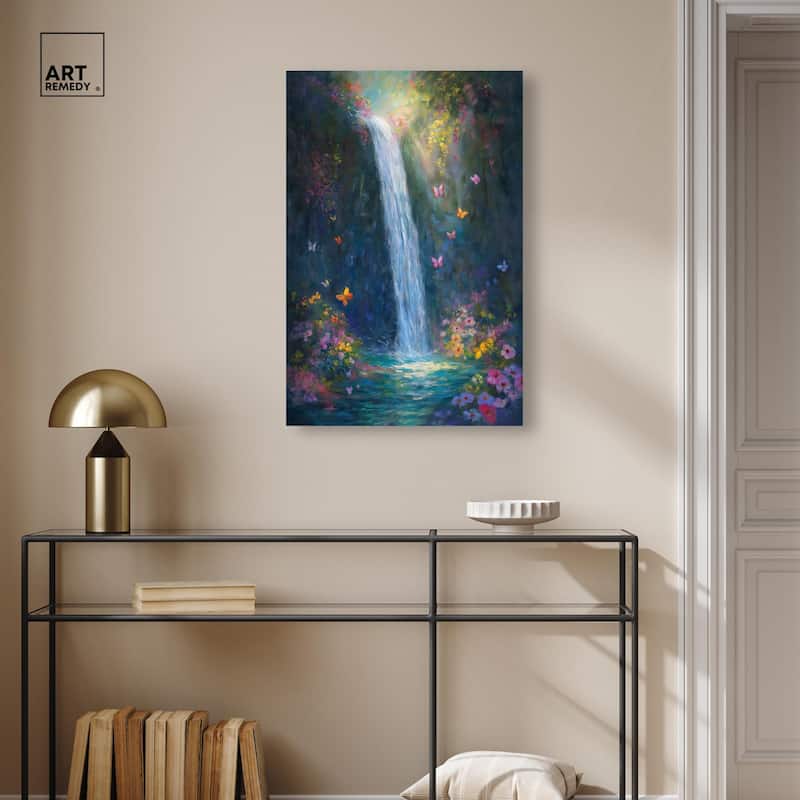 Hidden Falls II Canvas by Art Remedy, Gallery Wrapped