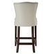 preview thumbnail 5 of 4, Uttermost Dariela 20 Inch Wide Birch Wood Frame Kitchen Stool with