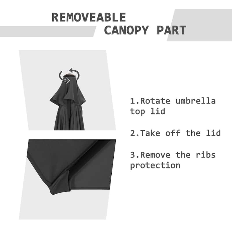 Autlaycil 7.5FT Patio Umbrella with Tilt and Crank
