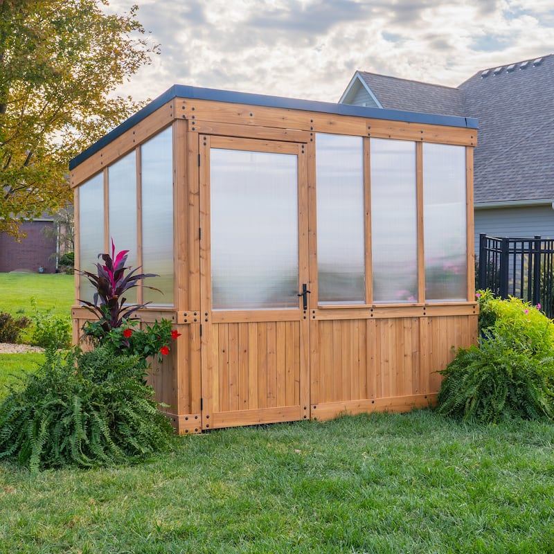 Backyard Discovery 9 x 6 Willow Greenhouse - Cedar