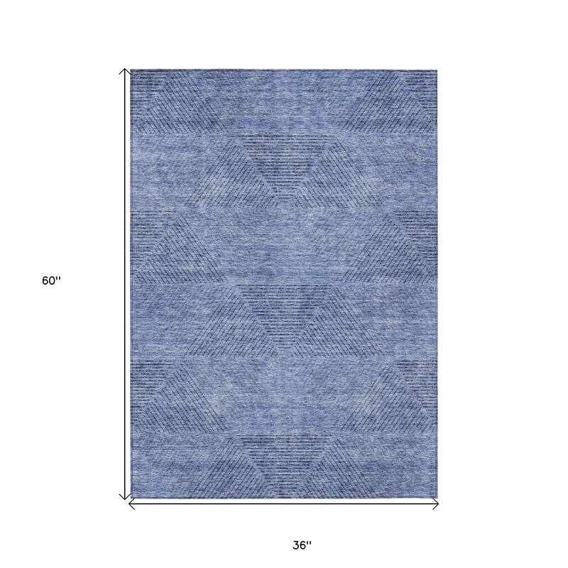 HomeRoots Geometric Transitional Rectangle Outdoor Rug