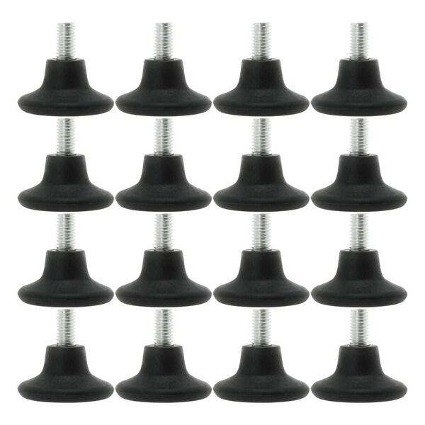 M8 x 14 x 38mm Leveling Feet Adjustable Leveler for House Table Sofa Leg 16pcs