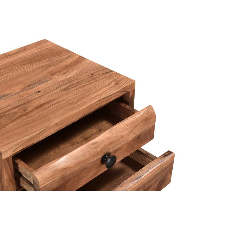 Sienna 2-piece Live Edge Solid Wood Desk Set