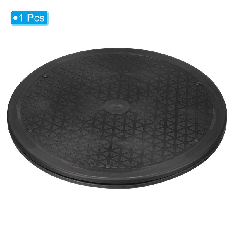 12 Inch Rotating Swivel Stand Turntable with Steel Ball Bearings, Black
