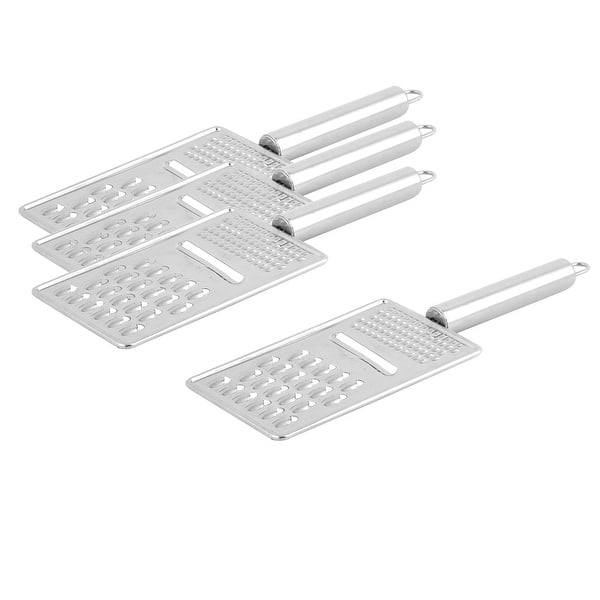 Kitchen Restaurant Metal Cheese Grater Slicer Peeler Shredder Silver Tone 4  Pcs - Bed Bath & Beyond - 28785265