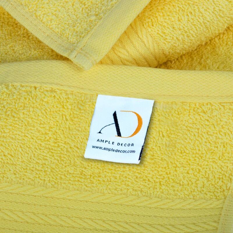 Cotton 600GSM Bathroom Hand Towel 18X28 Inch by Ample Decor