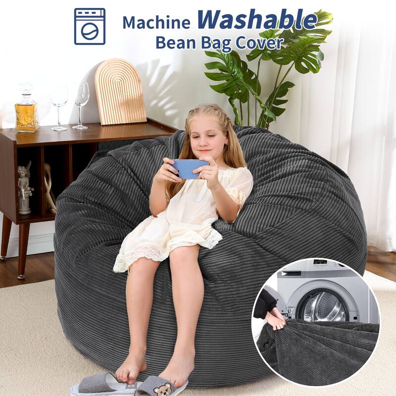 Bean Bag Chairs, Convertible Bean bag Chair from Bean Bag to Mattress for Home Living Room