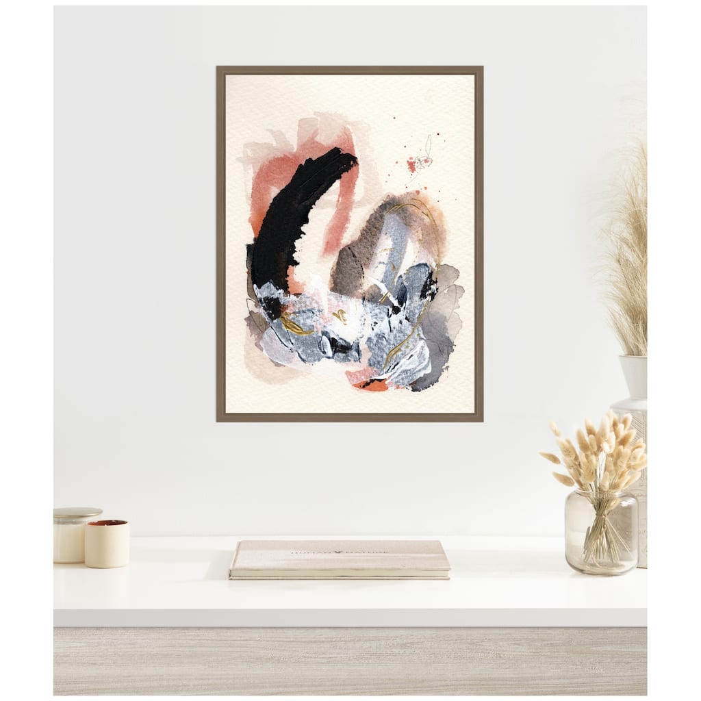 Kate and Laurel Sylvie Urban Wanderer 3 Framed Canvas by Xizhou Xie