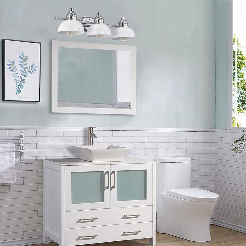 Barberal 3 Light Farmhouse Bathroom Vanity Wall Light