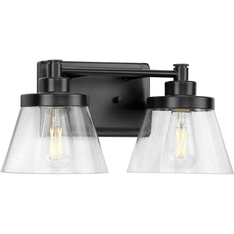 Progress Lighting P300349 Hinton 2 Light 16" Wide Bathroom Vanity - Matte Black