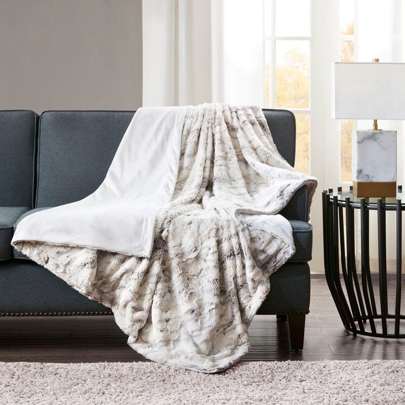 Super Cozy Soft Throw, 100% Polyester Reversible Throw Blanket for Couch, Machine Washable - 60x70 inches