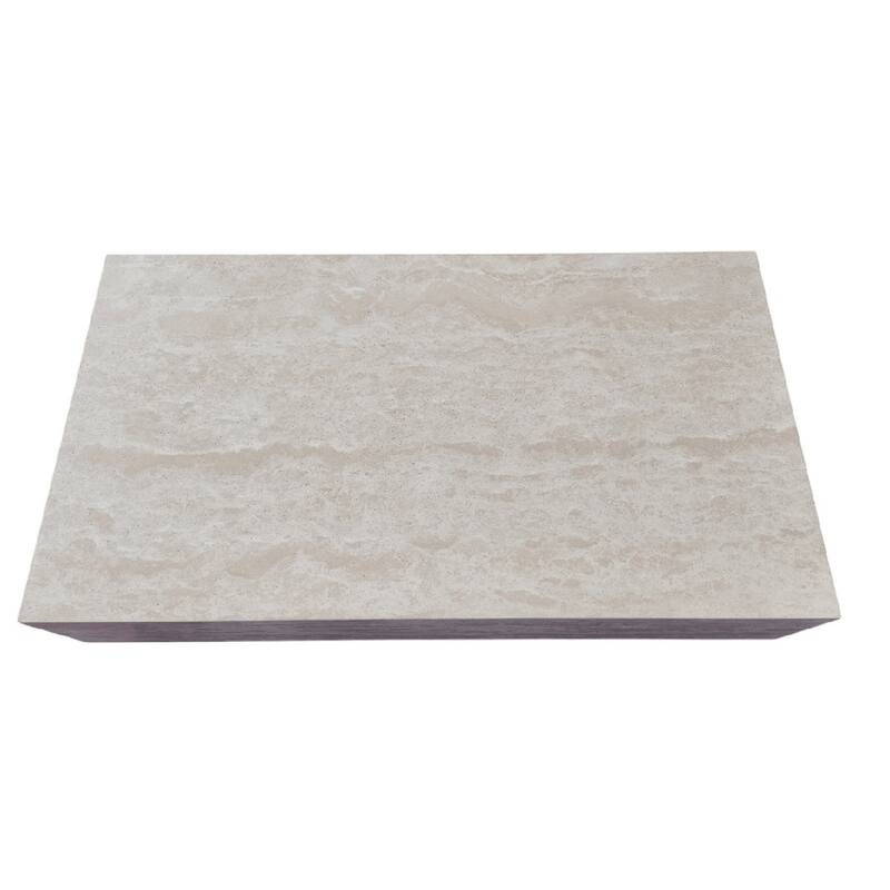 Genuine Travertine Limestone Block Coffee Table, 54" Extra Large
