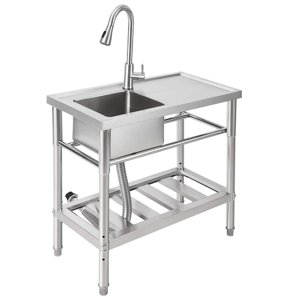 Stainless Steel Sink, with Faucet