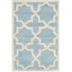 preview thumbnail 137 of 155, SAFAVIEH Handmade Chatham Clemma Modern Moroccan Wool Rug 2' x 3' - Blue/Ivory - Rectangle