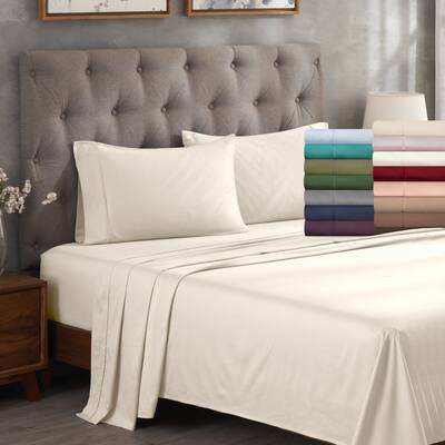 Superior Egyptian Cotton 400 Thread Count Solid Bed Sheet