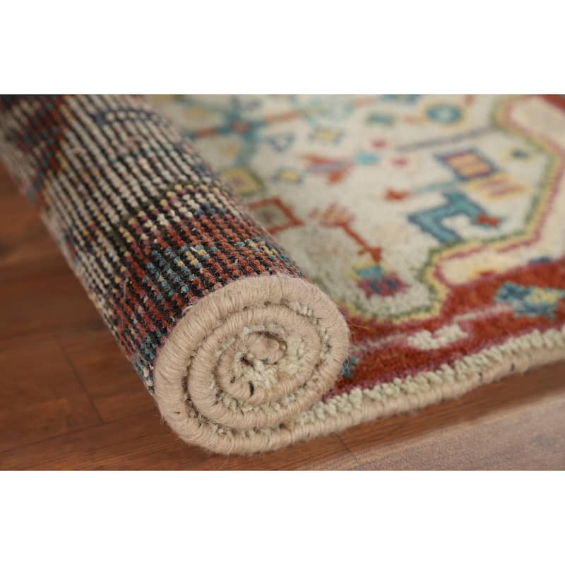 Kazak Indian Accent Rug Handmade Wool Carpet - 2'0" x 3'0"