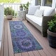 preview thumbnail 9 of 101, Machine Washable Indoor/Outdoor Boho Global Chantille Rug Blue - 2'3" x 7'6"