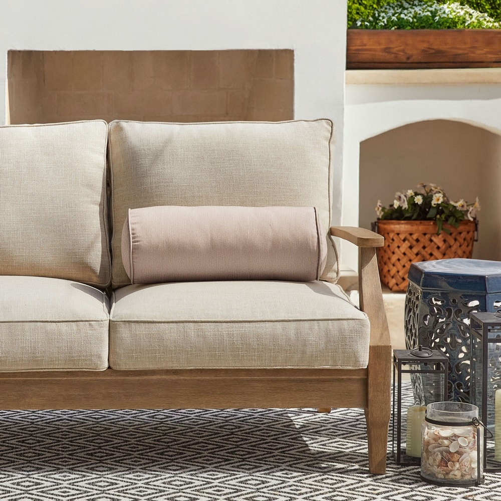 Sorra Home Sunbrella Outdoor Corded Bolster Pillow Single