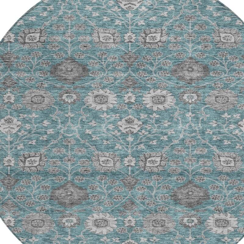 HomeRoots Floral Transitional Rectangle Outdoor Rug