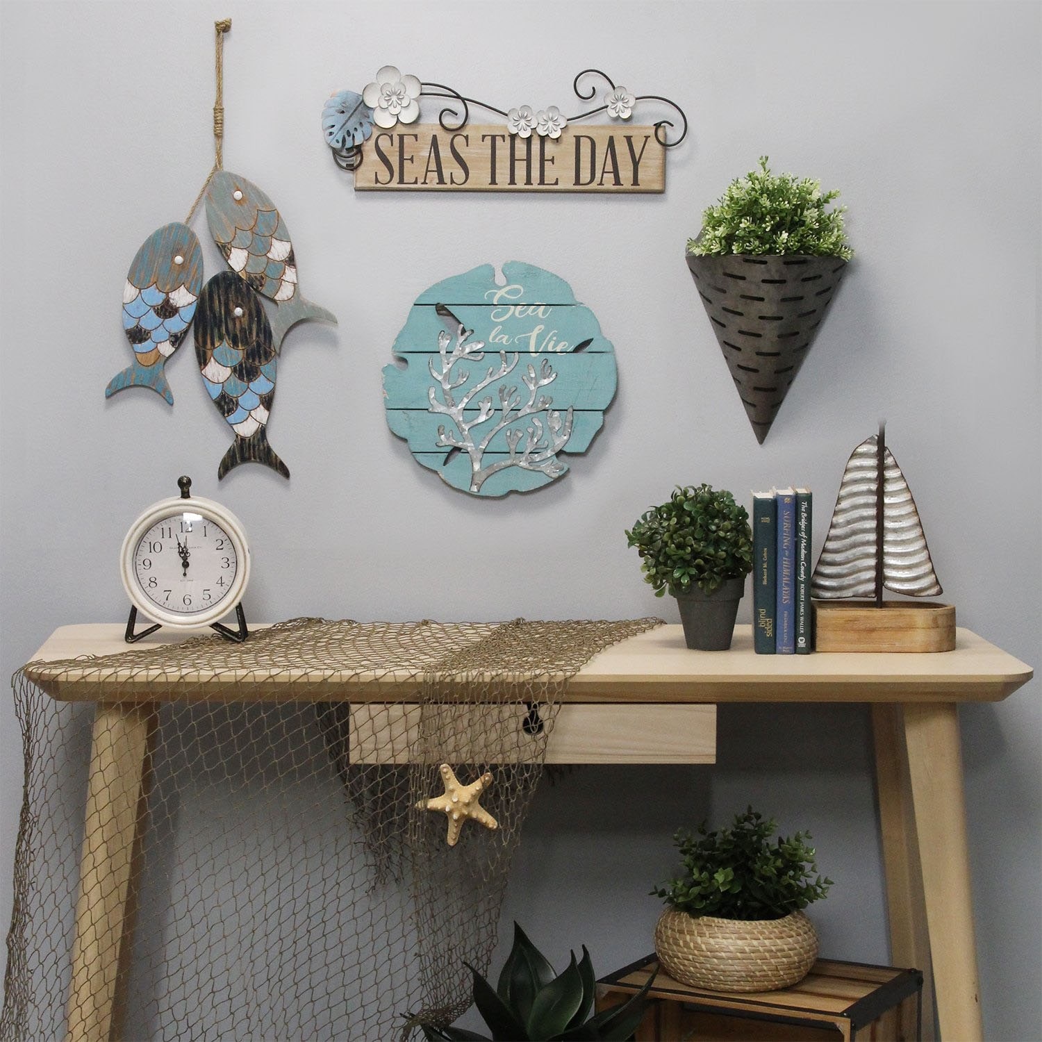 Shop Stratton Home Decor Handcrafted Coastal Style Rustic Wooden