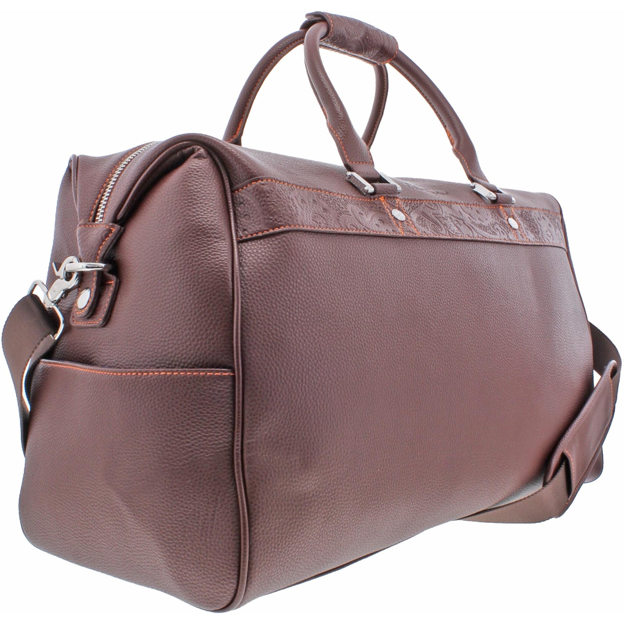 robert graham leather duffle bag