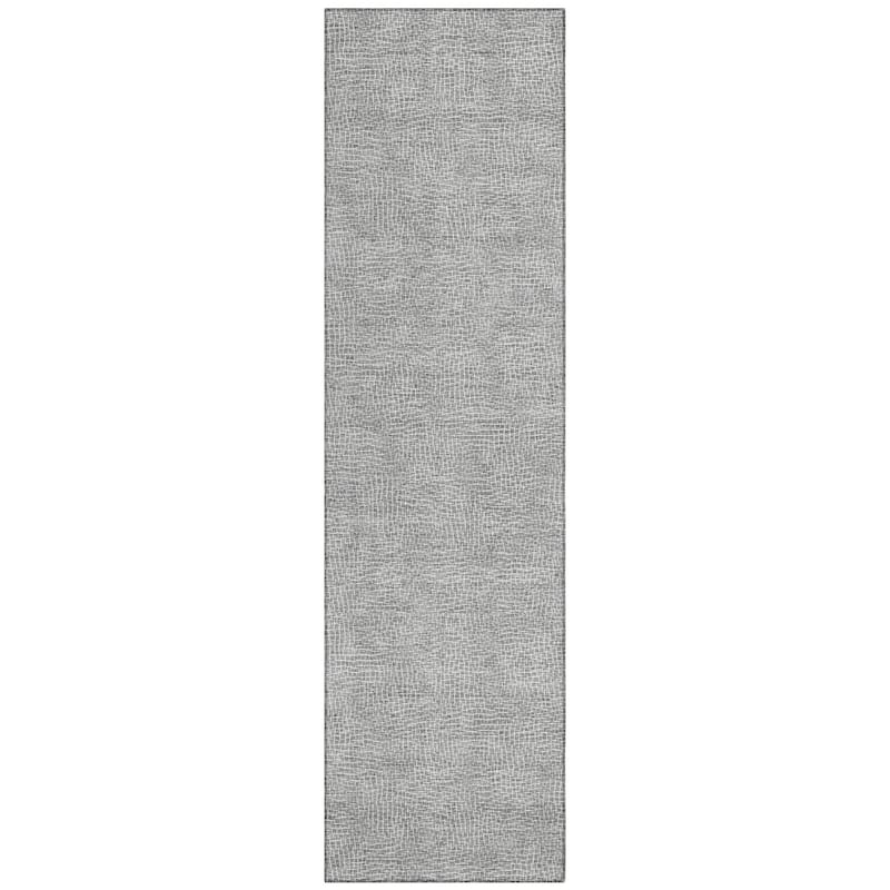 Machine Washable Indoor/ Outdoor Solid Modern Chantille Rug