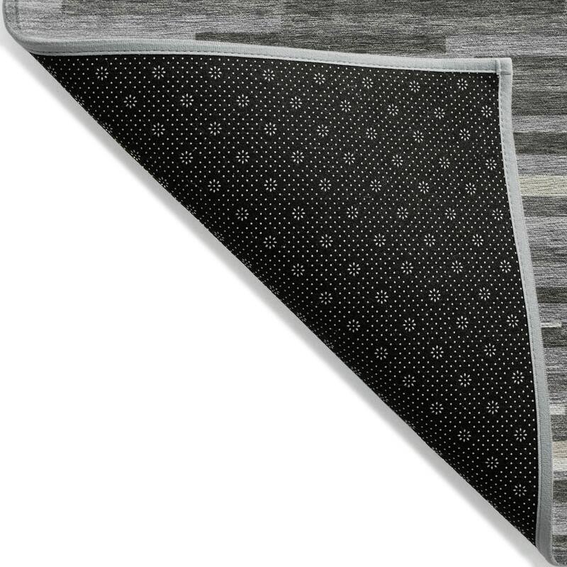 HomeRoots Striped Transitional Rectangle Outdoor Rug