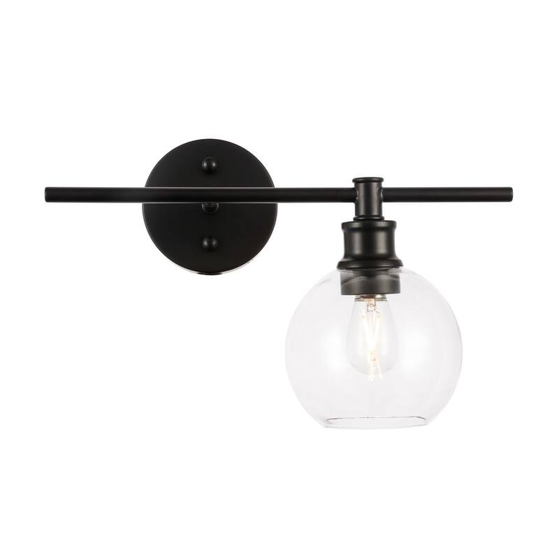 Collins 1-Light Glass Right Wall Sconce - 14.7/9.8
