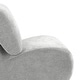 preview thumbnail 14 of 35, UIXE 33" Swivel Upholstered Aceent Chair Comfy Slipper Chair