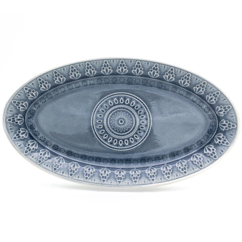Euro Ceramica Fez 14.5" Oval Platter