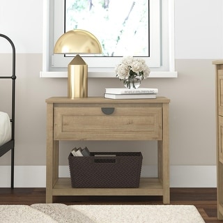 Mr. Kate Primrose Wide 1 Drawer Nightstand with Open Shelf - Bed