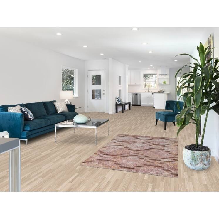 Abstract Modern Rug Hand-Knotted Wool Carpet - 3'10"x 6'0"