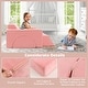 preview thumbnail 10 of 8, 8 Pieces Pink Playroom Sofa Set Perfect Gift fir Kids - 41.5" x 39.5" x 19" (L x W x H)