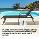 preview thumbnail 29 of 62, Set of 4 Lounge Chairs Outdoor Chaise Lounge with Arms and Adjustable Back