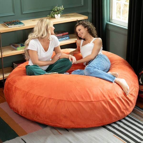 Jaxx 6 Foot Cocoon - 2-in-1 Giant Bean Bag Chair for Adults