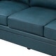 preview thumbnail 35 of 44, Rita Living Room 3-Seat Genuine Leather Sofa with Solid Wood Legs and Nailhead