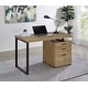 preview thumbnail 2 of 43, Brennan 47-inch 3-drawer Office Computer Desk Mango