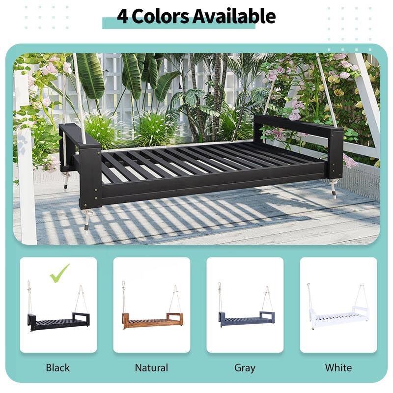 Twin Size Porch Swing Bed Seating Group