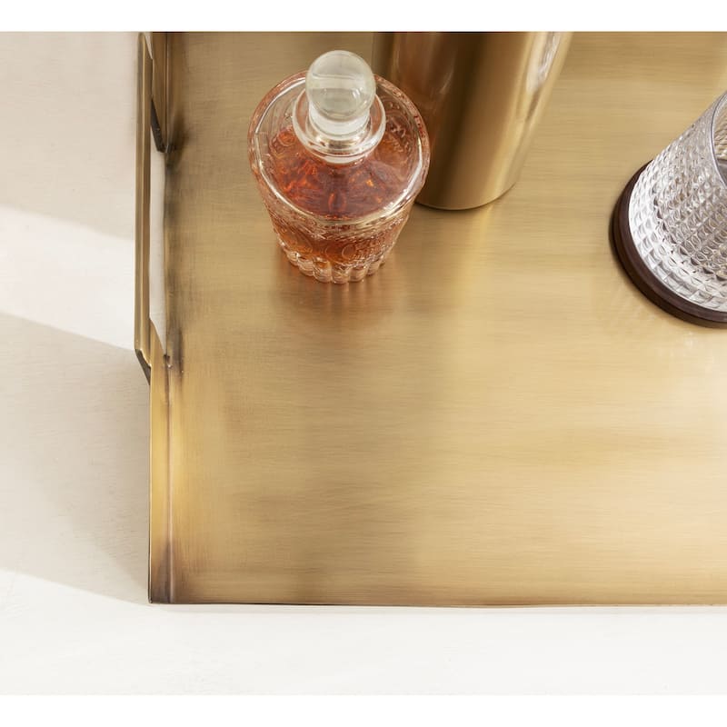 Kate and Laurel Myo Metal Rectangle Tray