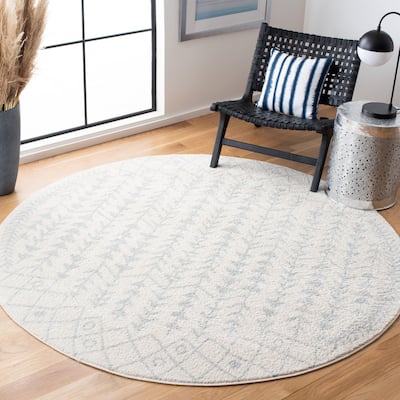 SAFAVIEH Tulum Adda Moroccan Boho Rug - 6'7" Round