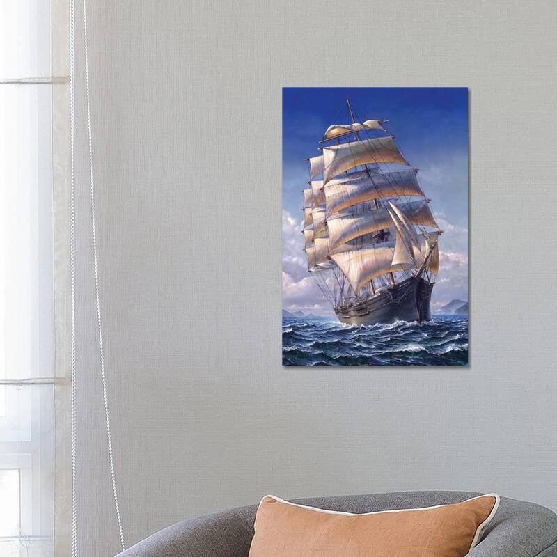 iCanvas "Sailing The WR Grace" by John Stephens Canvas Print - 26x18x1.5