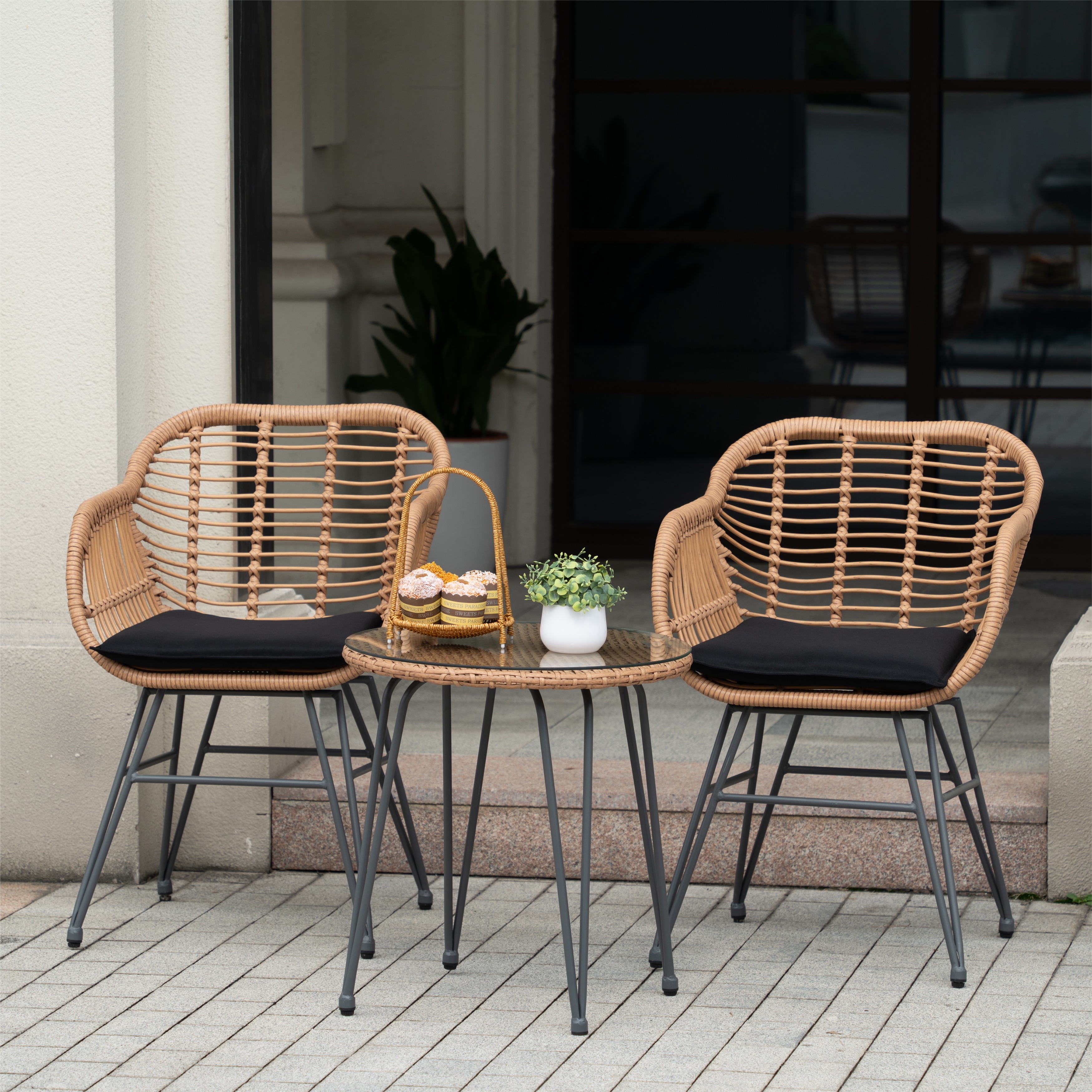 Rose gold bistro best sale set