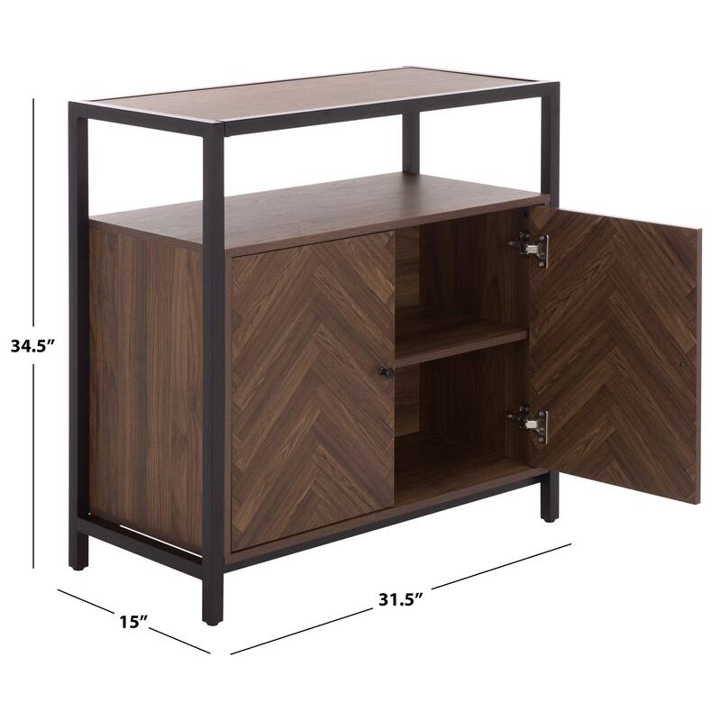 SEI Furniture Handan Double-Door Cabinet - 32"W x 15"D x 35"H