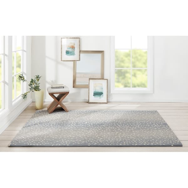 Erin Gates by Momeni Woodland Antelope Print Handtufted Wool Area Rug